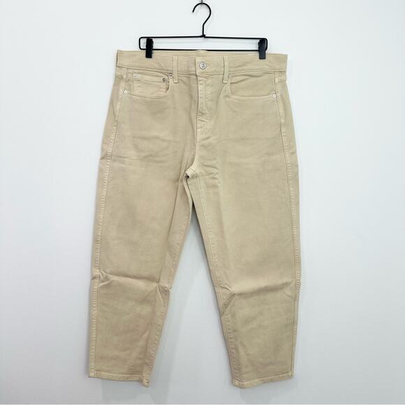 AYR The Beat Drop Jeans Barrel Leg in Straw Hat Cream Tan Size 34 - Picture 2 of 9